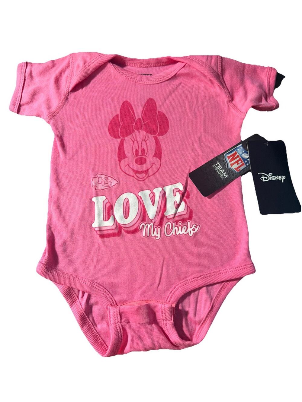NFL x Disney Minnie Mouse Kansas City Chiefs Cotton Bodysuit
